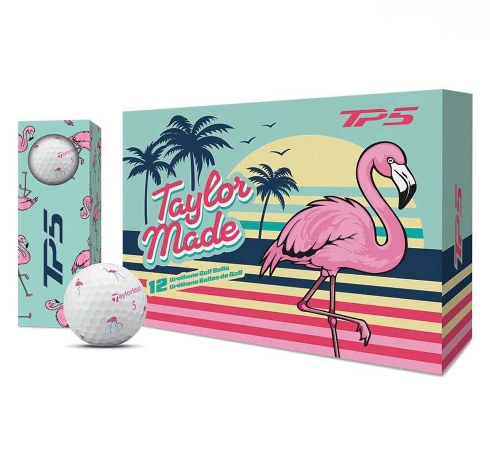 Unreleased TP5 pix Flamingo Golf Balls